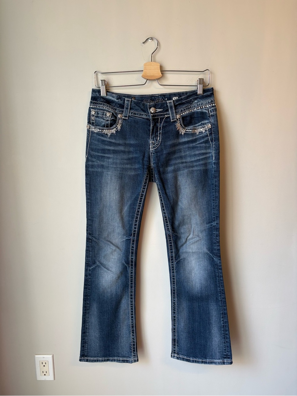 2000’s Miss Me Rhinestone Embellished Bootcut Jeans